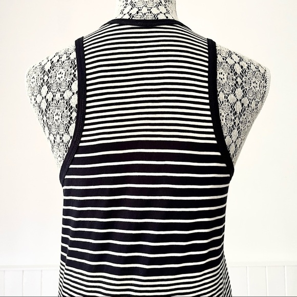 J. Crew Vintage Cotton Knit Striped V-Neck Tank Top Size S - Picture 6 of 11